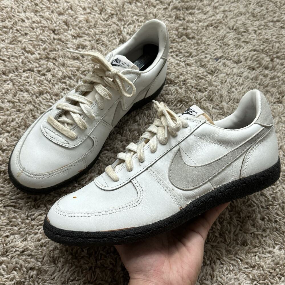 RARE Vintage 80’s Nike Field General White Leather Sneakers Shoes Men’s Size 7.5